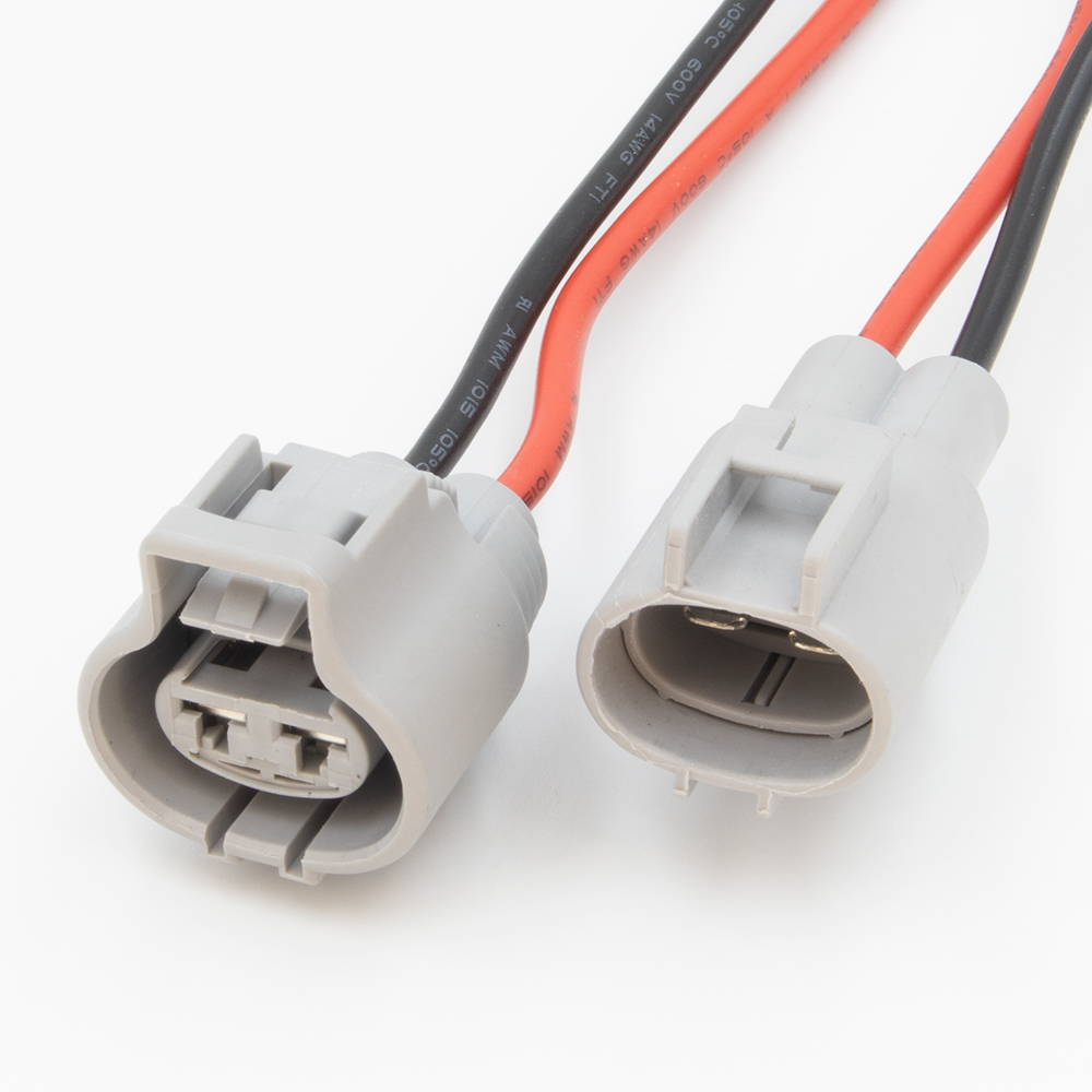Electrical connector 2-pin. Female + Male. Waterproof. 20044K